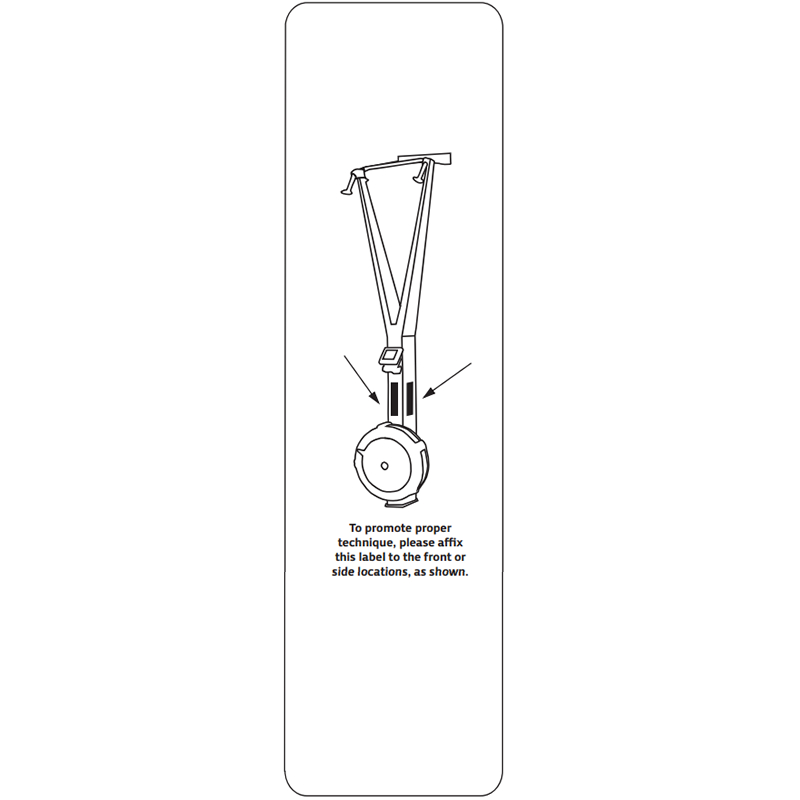 Technique Label—SkiErg, where to afix
