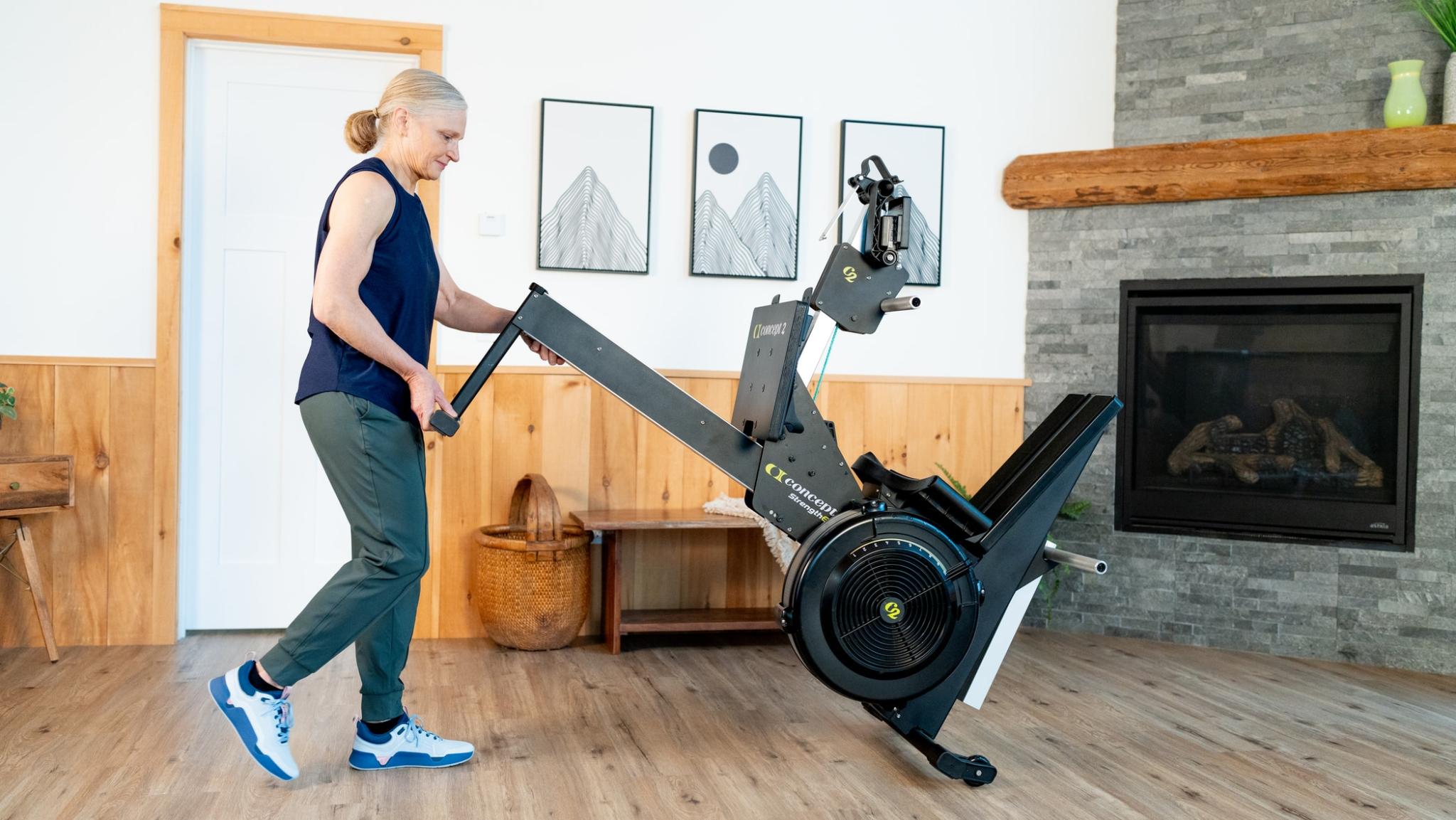 WOman moving the StrengthErg