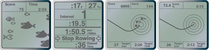 PM5 Erg Game Screens